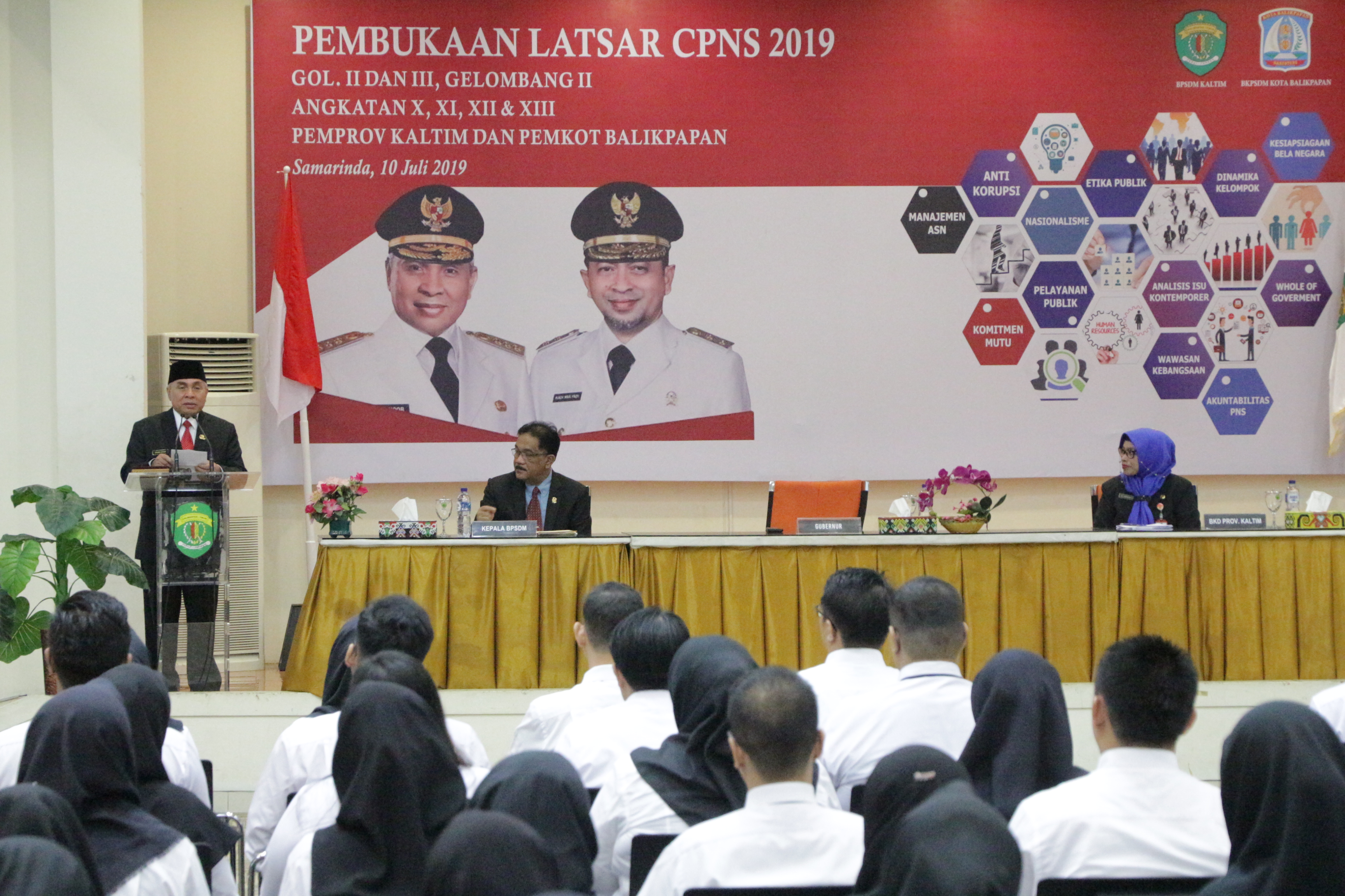 GUBERNUR : DIKLAT LATSAR, TEMPAT  MEMBENTUK KARAKTER & SIKAP PERILAKU INTEGRITAS