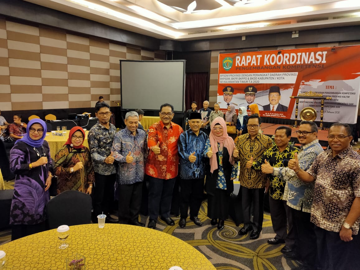 Rapat Koordinasi Pengembangan Kompetensi Perangkat Daerah se-Kalimantan Timur Tahun Ajaran 2020