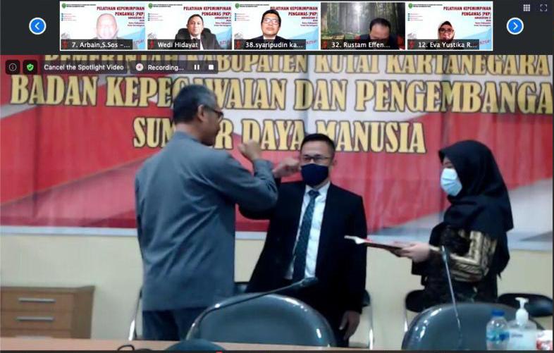 Penutupan PKP02 bekerjasama dengan BKPSDM Pemkab Kukar Tahun 2020
