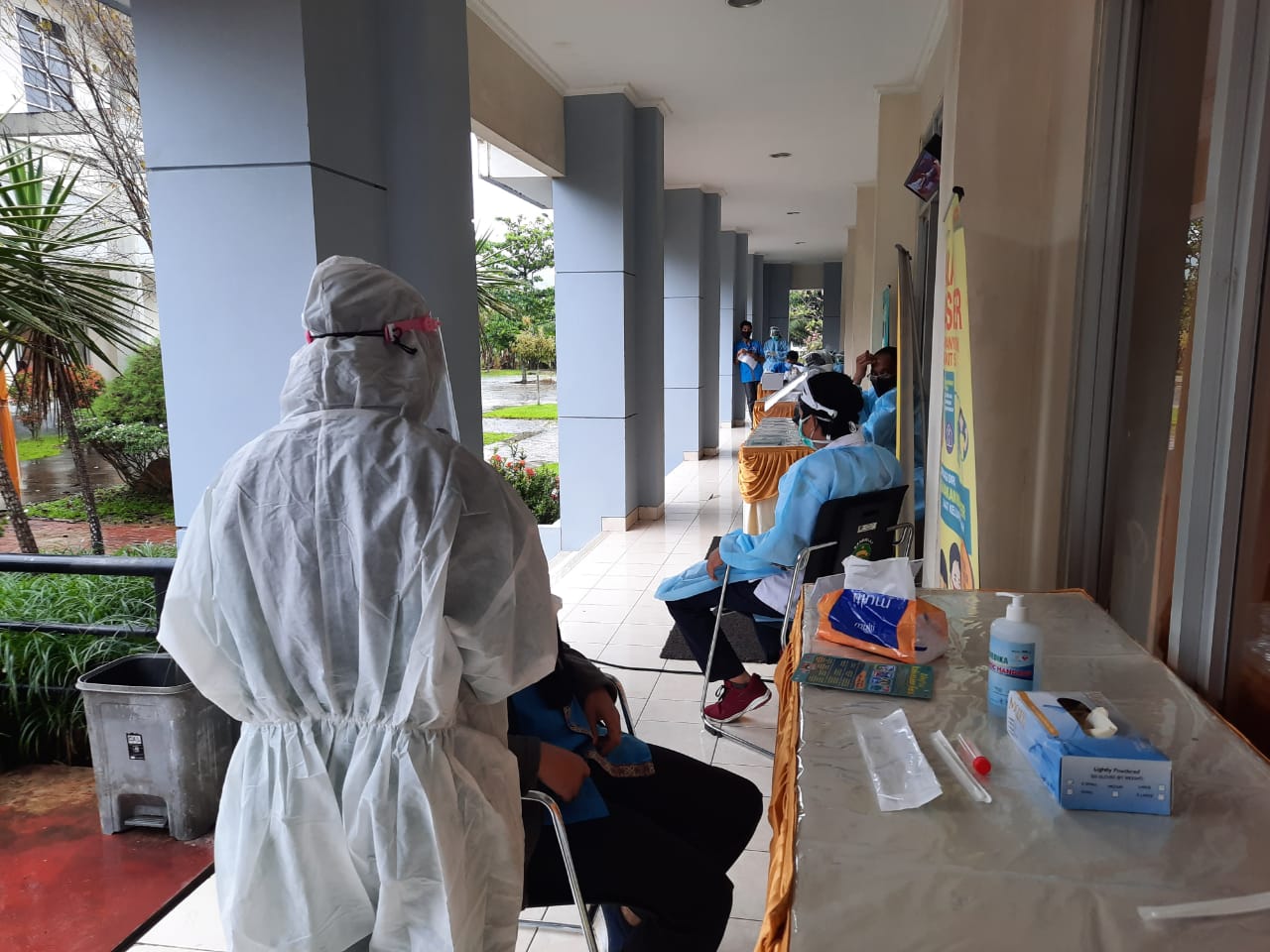 BPSDM Prov. Kaltim melaksanakan Tes Swab