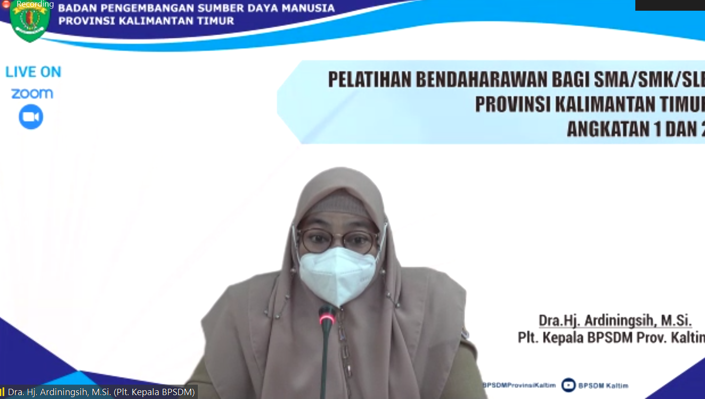 Pembukaan Pelatihan Bendaharawan SMA/SMK/SLB Se-Kalimantan Timur Angkatan I dan II
