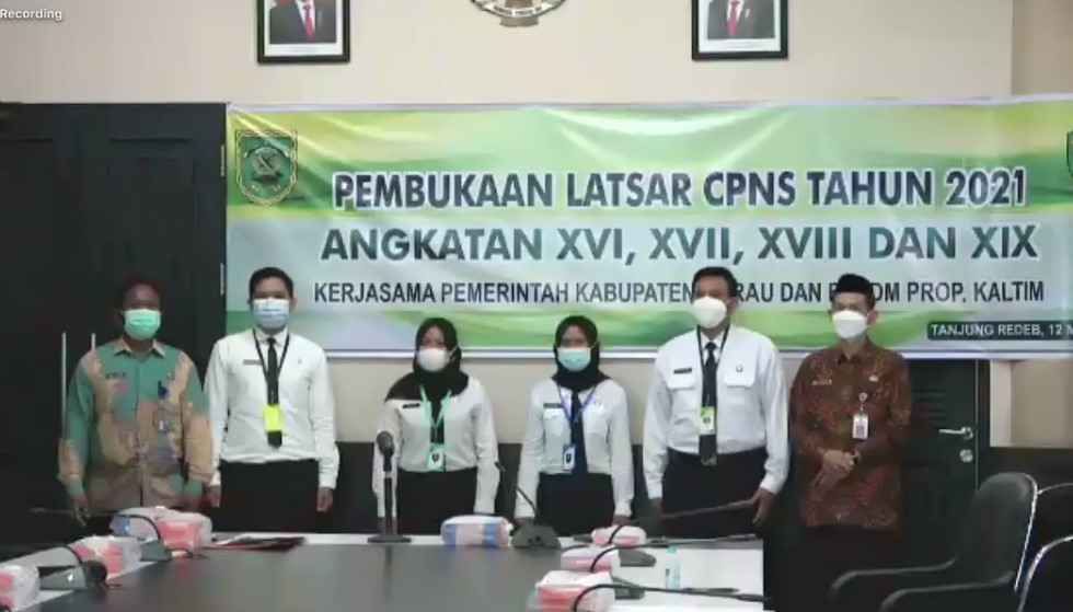 Pembukaan Pelatihan Dasar Calon Pegawai Negeri Sipil Golongan II dan III Angkatan XVI, XVII, XVIII, dan XIX di Lingkungan Pemerintah Kabupaten Berau