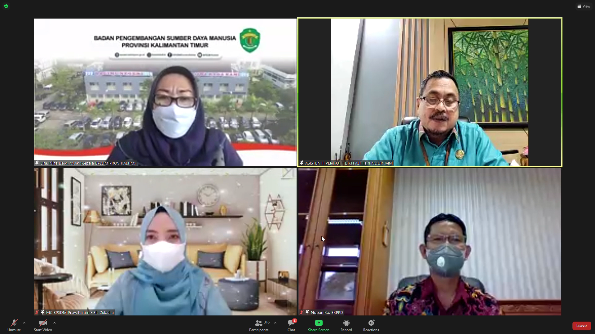 Penutupan Latsar CPNS Gol II dan III Angkatan XXIV s/d XXXI dilingkup Prov. Kaltim Kelas Kota Samarinda dan Kab. Kubar