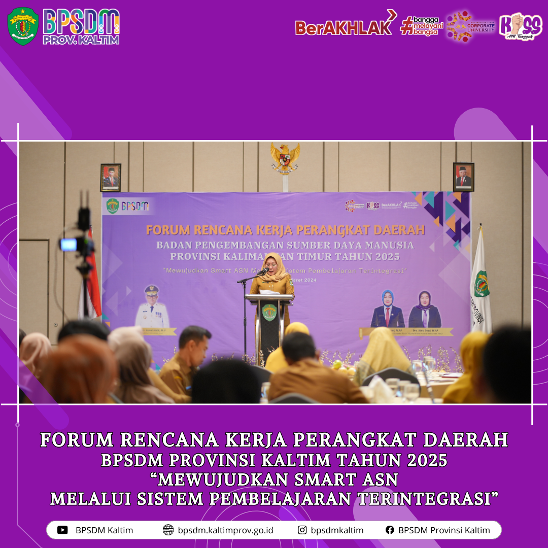 Forum Renja Perangkat Daerah BPSDM Kaltim Tahun 2025