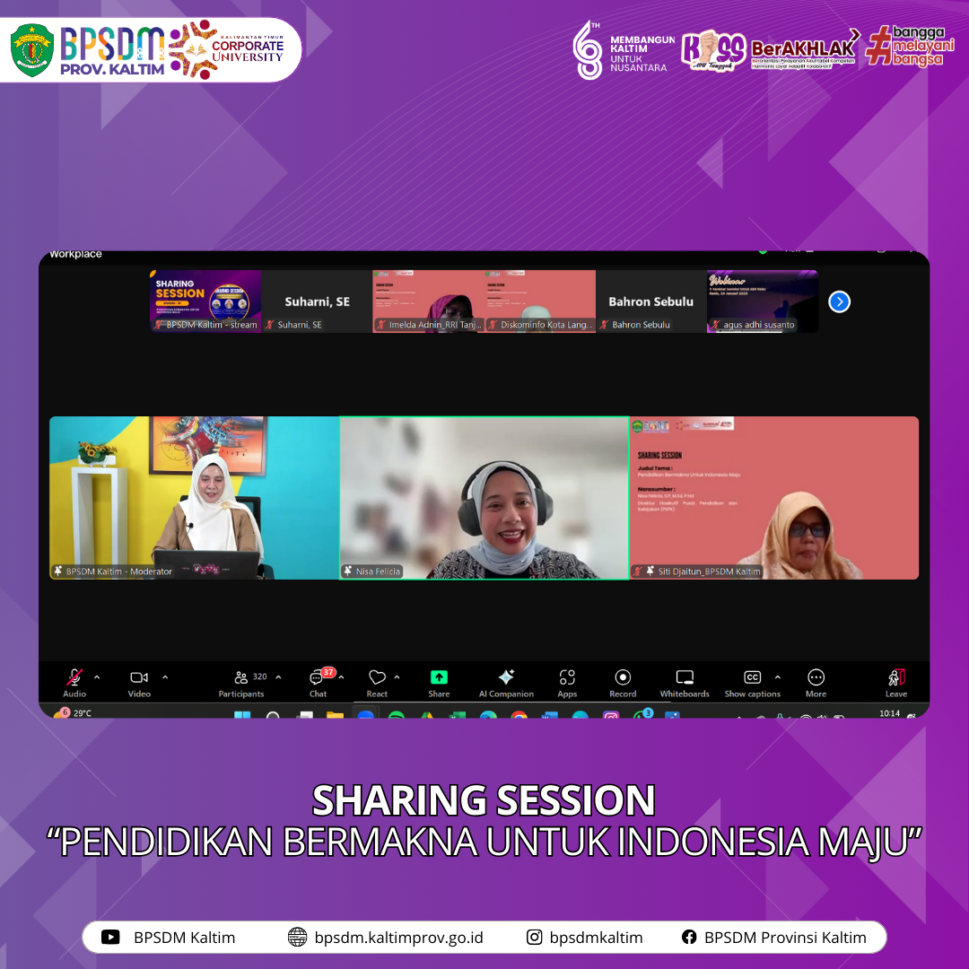 Sharing Session “Pendidikan Bermakna Untuk Indonesia Maju”