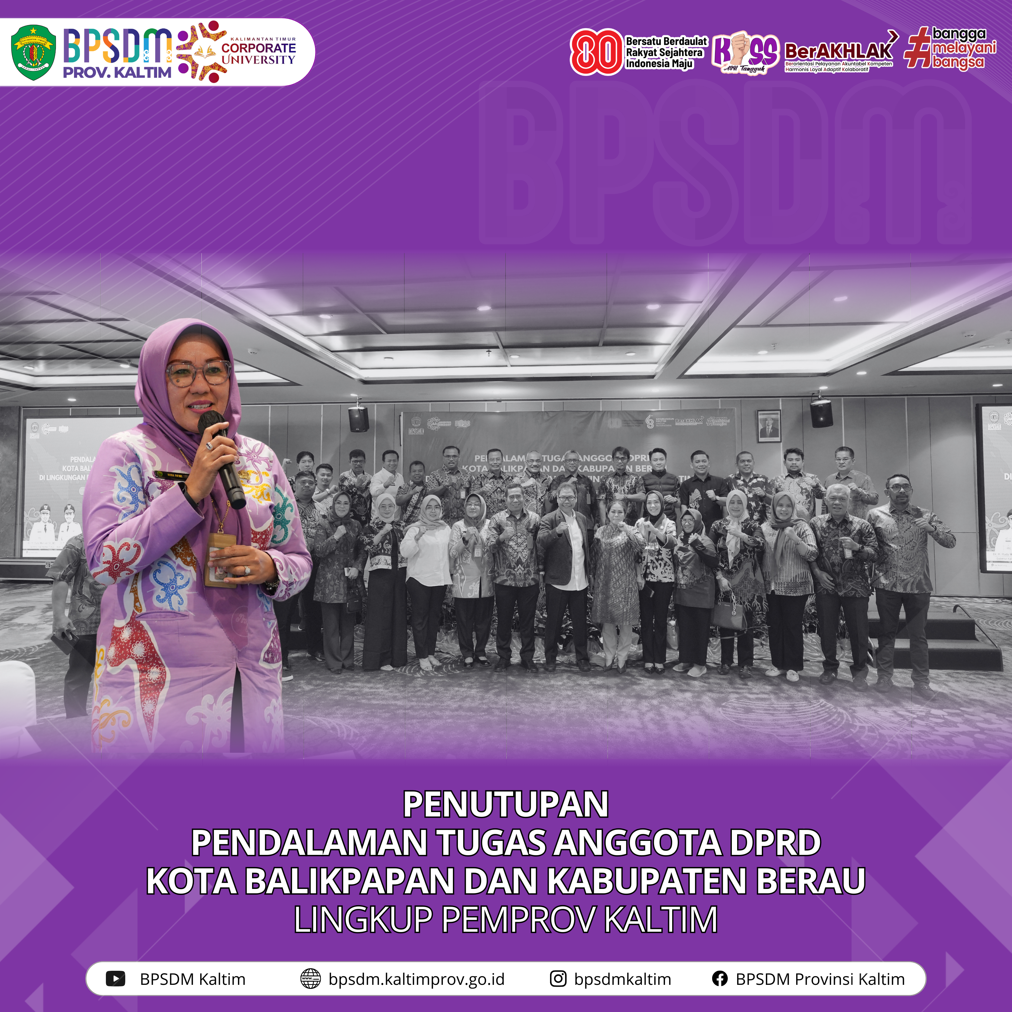 Penutupan Pendalaman Tugas Anggota DPRD Kota Balikpapan dan Kabupaten Berau