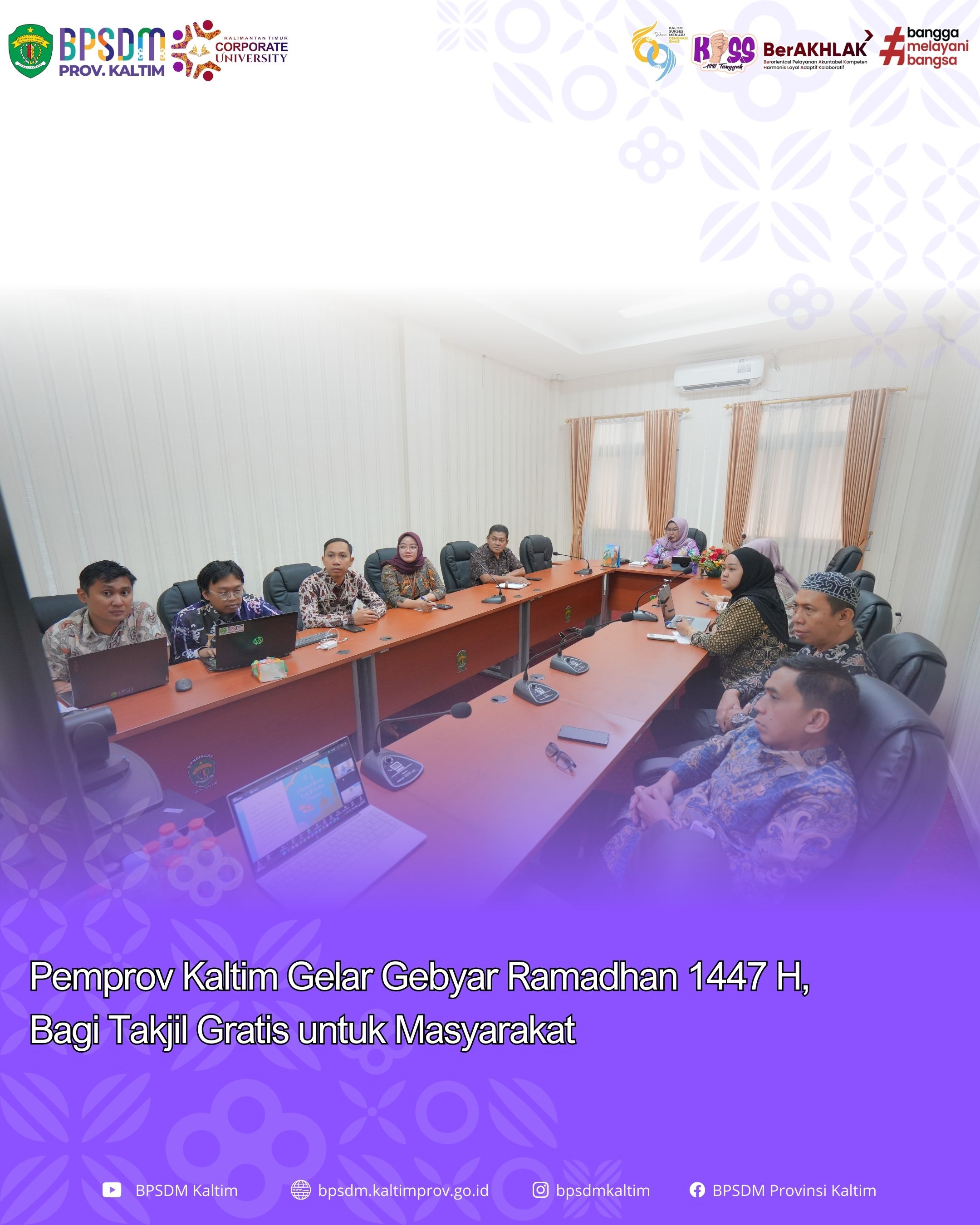 Pemprov Kaltim Gelar Gebyar Ramadhan 1447H, Bagi Takjil Gratis untuk Masyarakat