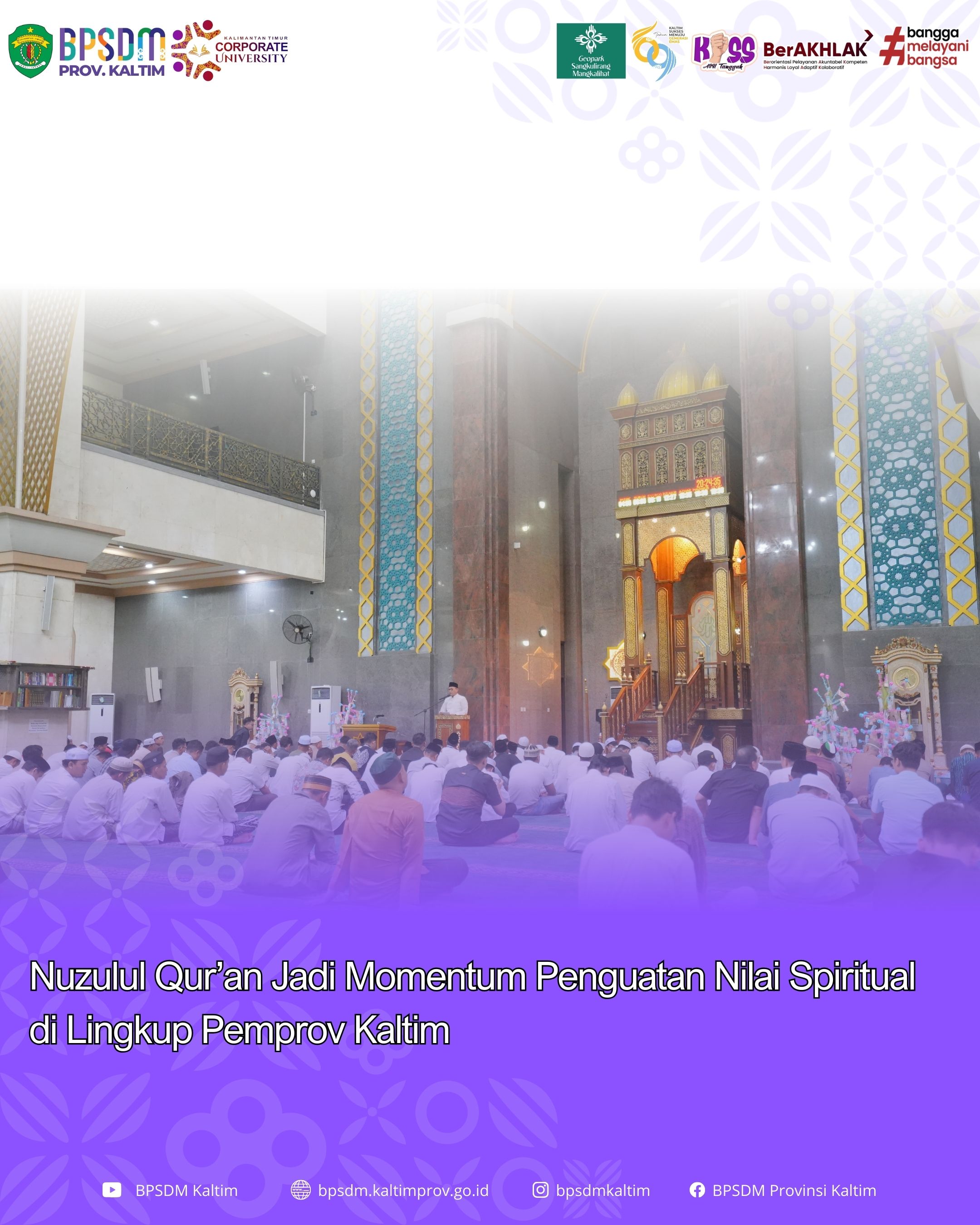 Nuzulul Qur'an Jadi Momentum Penguatan Nilai Spiritual di Lingkup Pemprov Kaltim