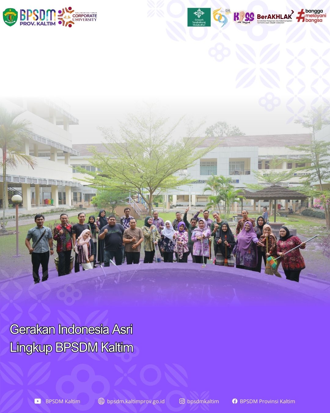 Gerakan Indonesia Asri Lingkup BPSDM Kaltim