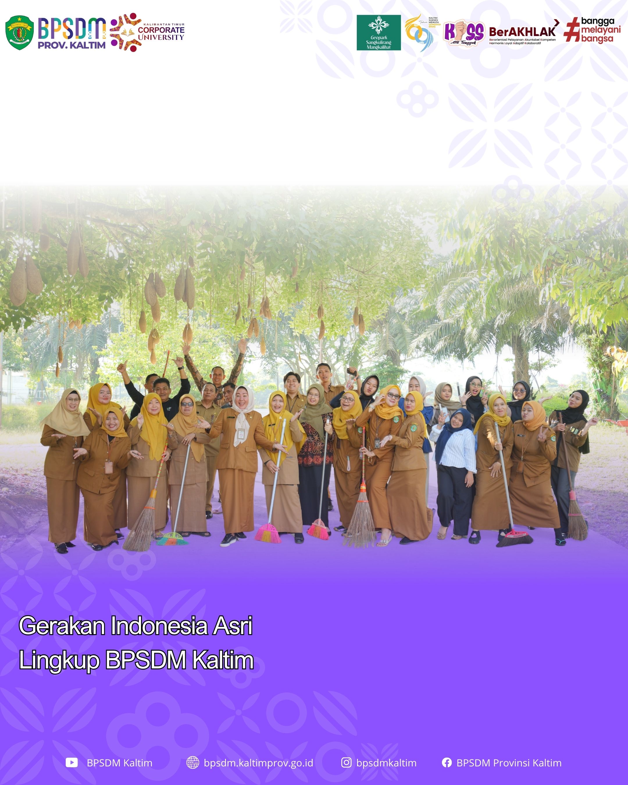 Gerakan Indonesia Asri Lingkup BPSDM Kaltim