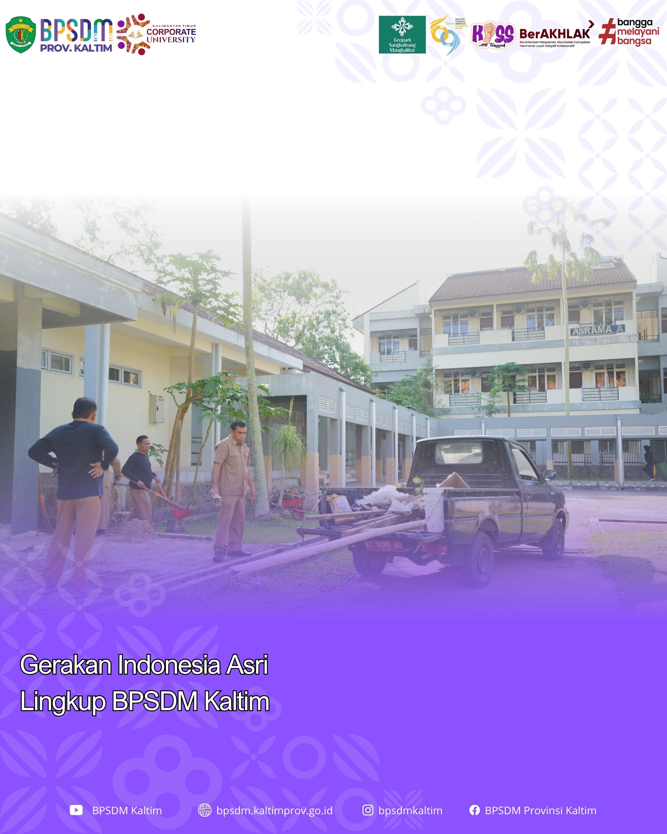 Gerakan Indonesia Asri Lingkup BPSDM Kaltim