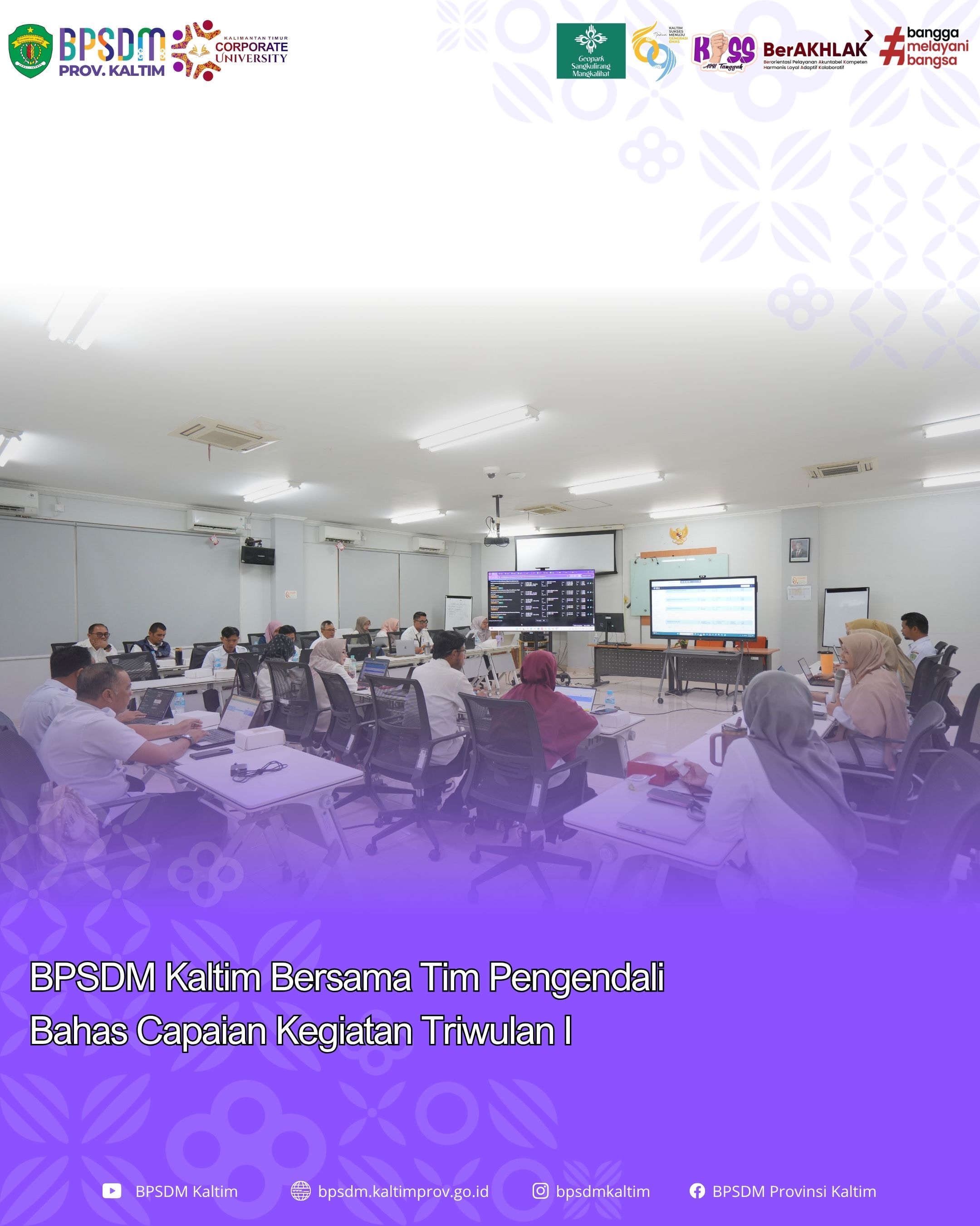 BPSDM Kaltim Bersama Tim Pengendali Bahas Capaian Kegiatan Triwulan I