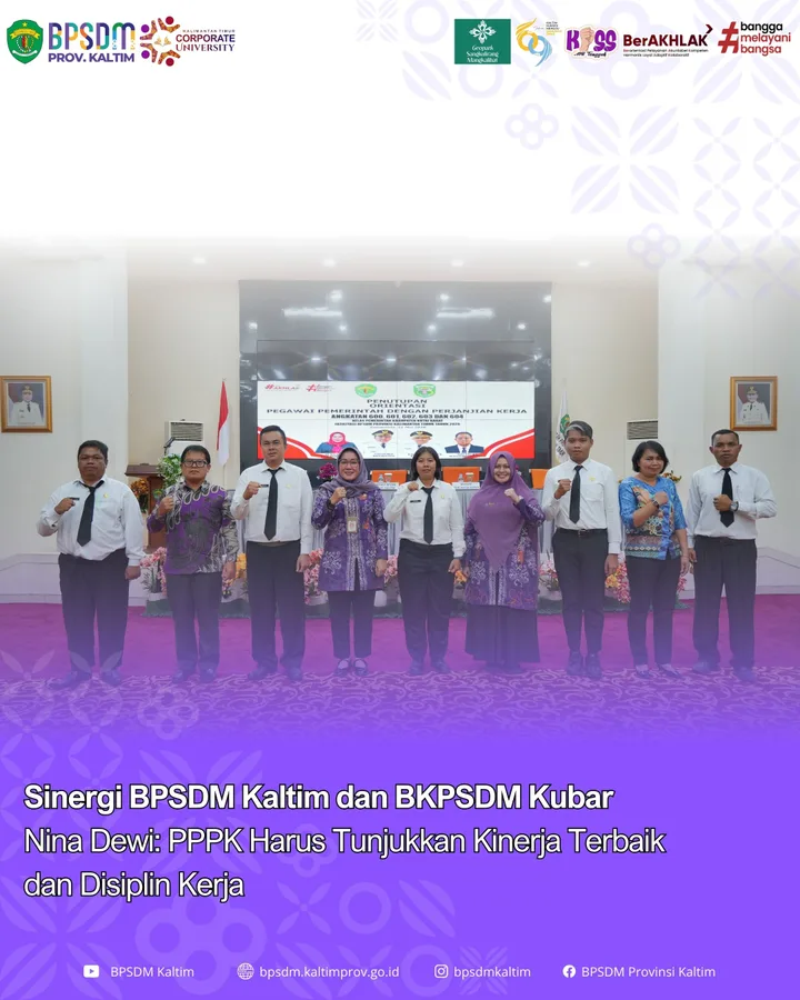 Sinergi BPSDM Kaltim dan BKPSDM Kubar, Nina Dewi: PPPK Harus Tunjukkan Kinerja Terbaik dan Disiplin Kerja