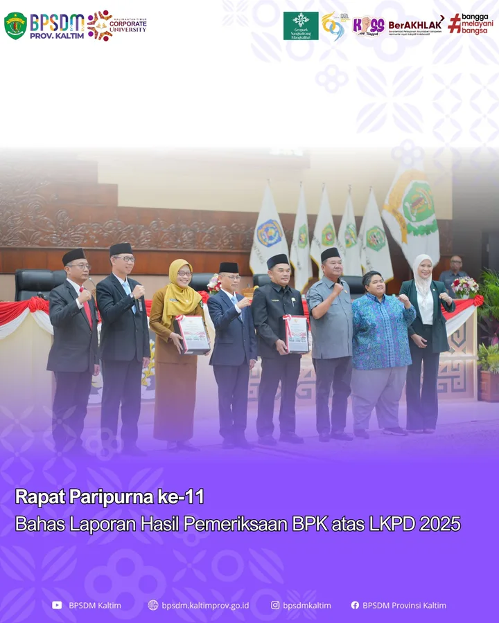 Rapat Paripurna ke-11, Bahas Laporan Hasil Pemeriksanaan BPK atas LKPD 2025